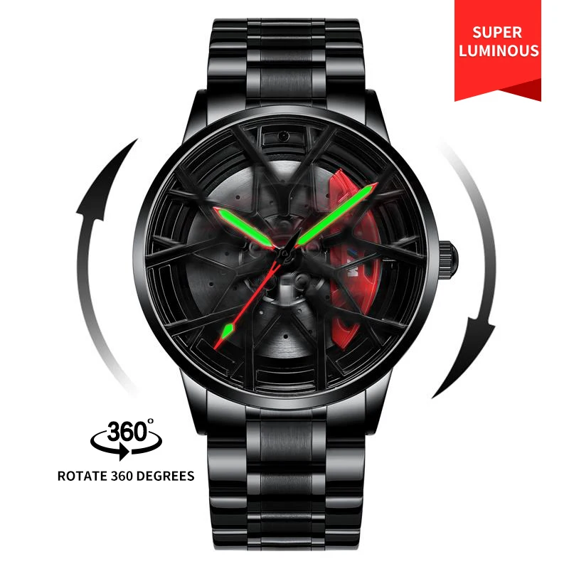 Spinning Wheel Rim Hub Unique Watches