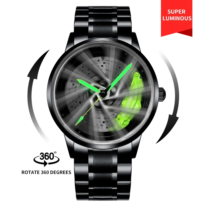 Spinning Wheel Rim Hub Unique Watches