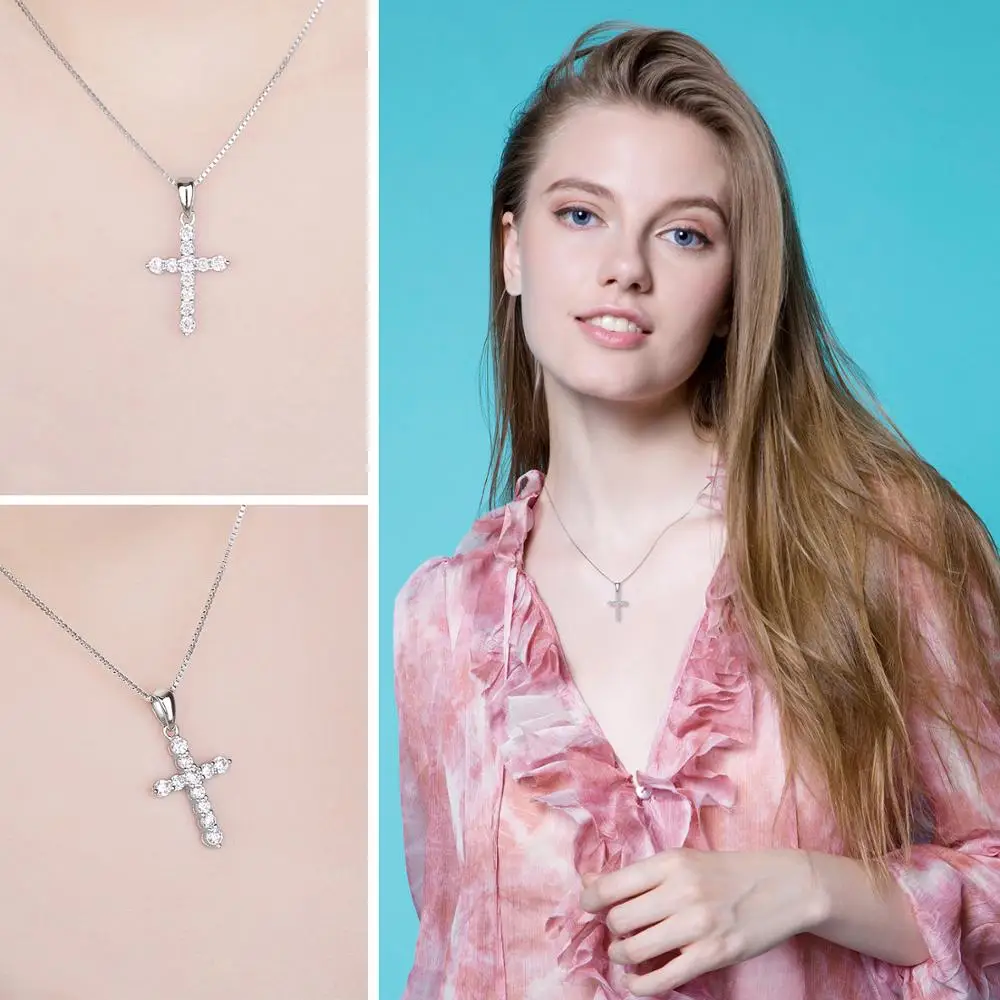 Gold Plated Cubic Zirconia Cross Pendant