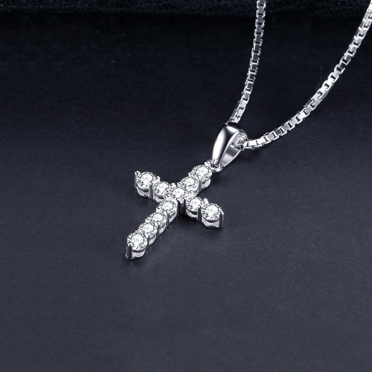 Gold Plated Cubic Zirconia Cross Pendant