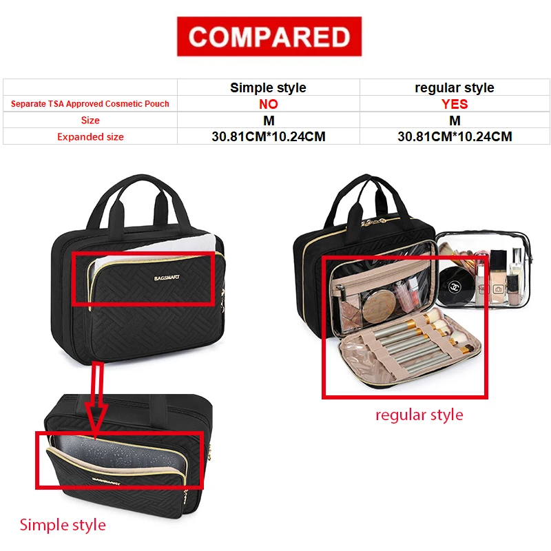 Cosmetic Bag for Women Travel Organizer