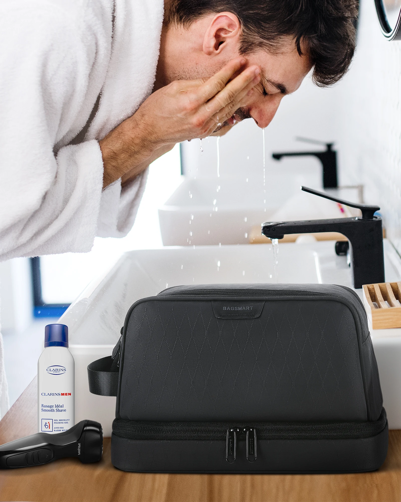 Men's Stylish Dopp Kit Toiletry Bag