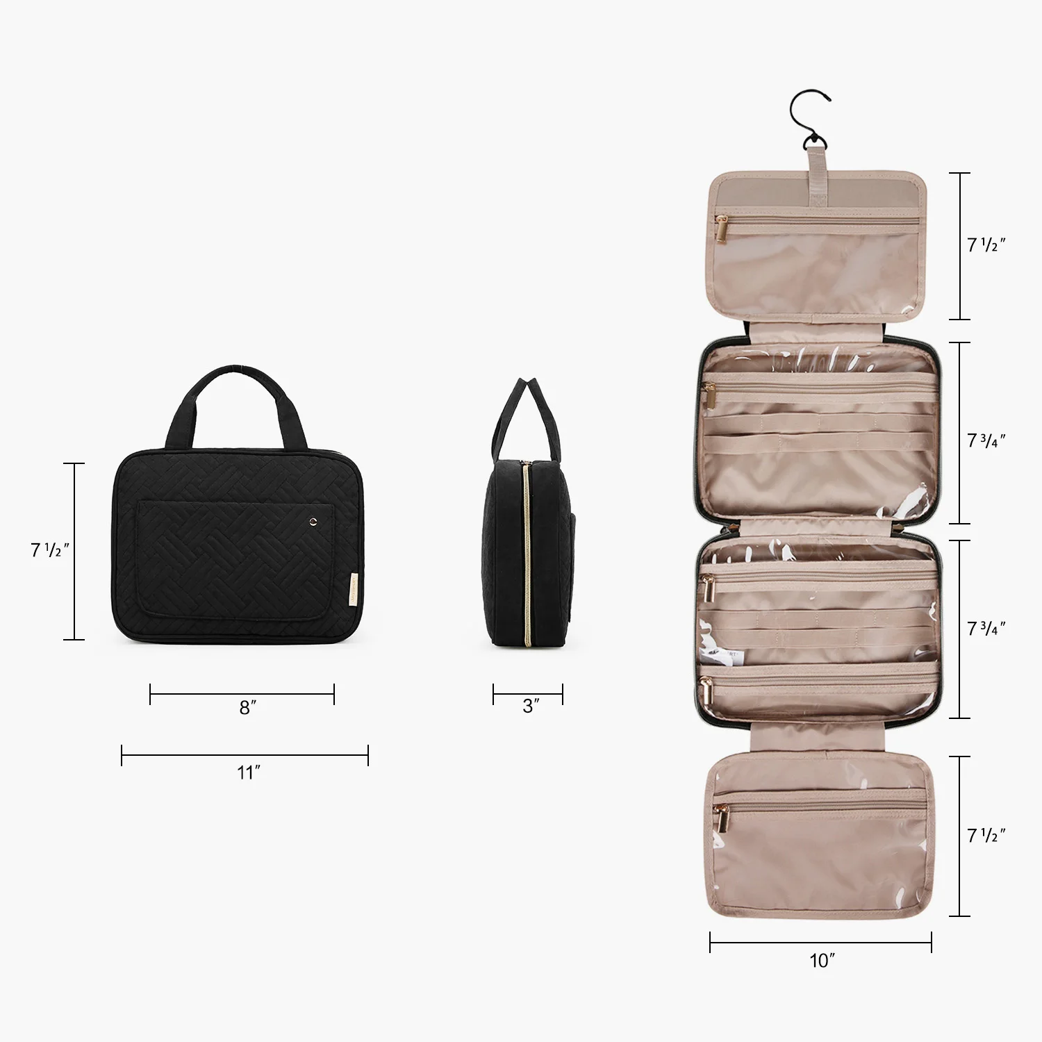 Hanging Makeup Cosmetic Bag for Travel