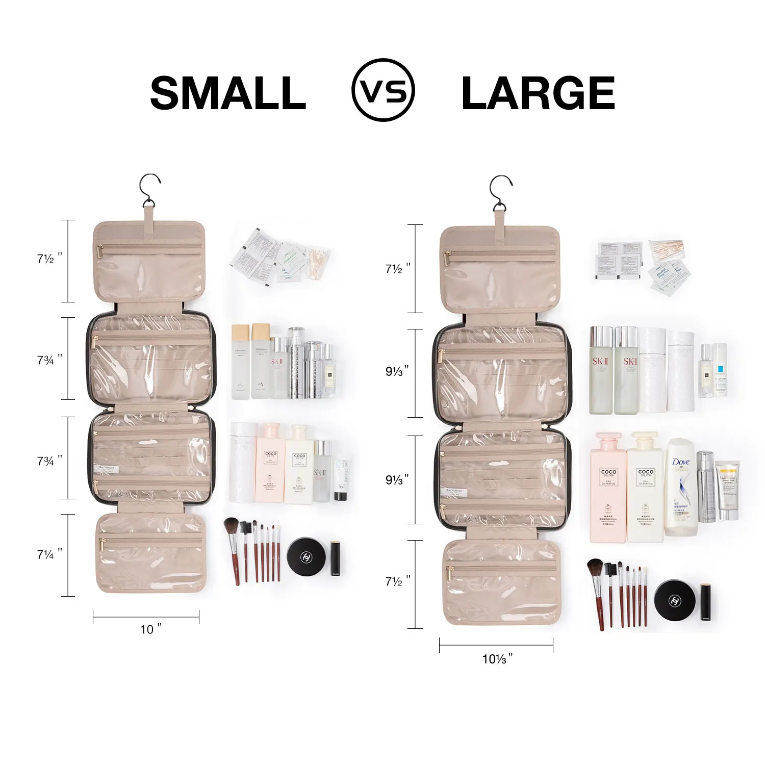 Hanging Makeup Cosmetic Bag for Travel