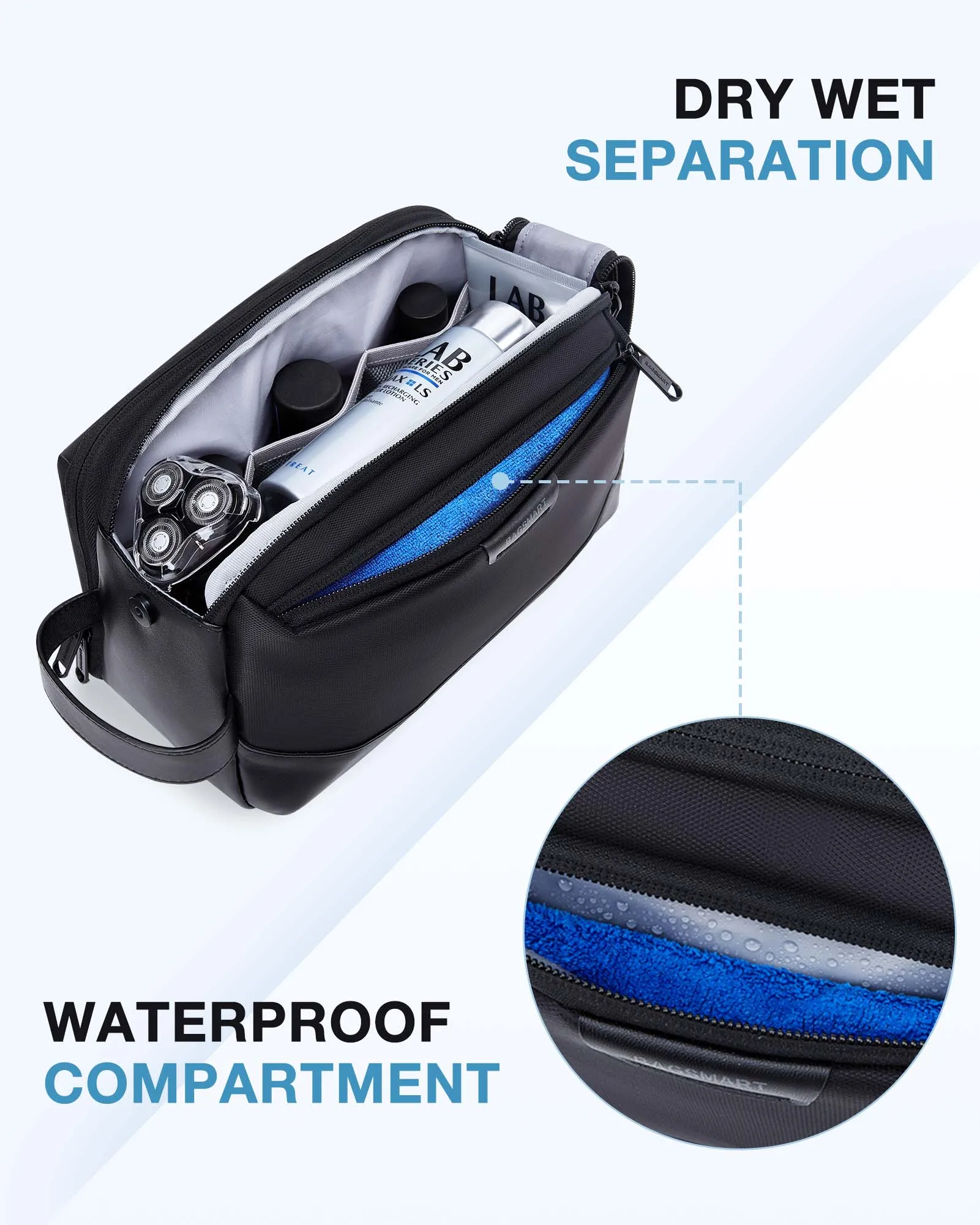 Large Travel Toiletry Organizer Dopp Kit