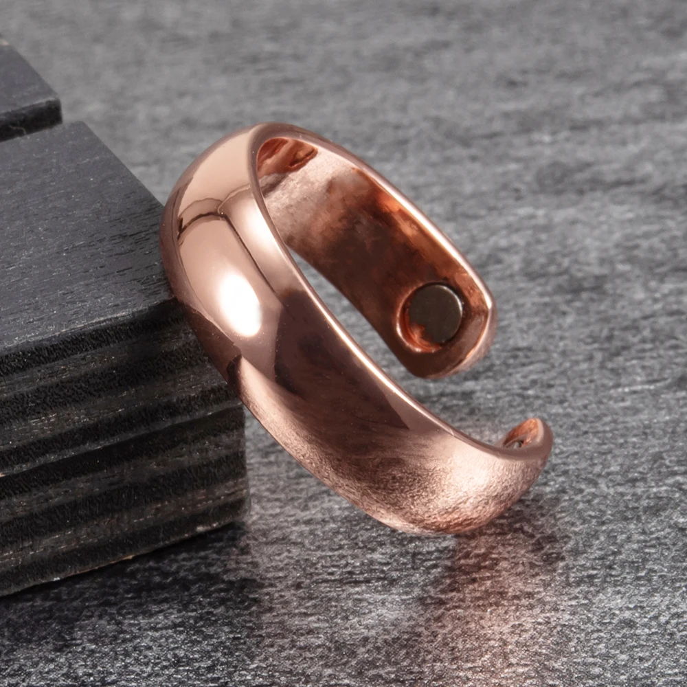 Copper Rings with Magnetic Health Energy
