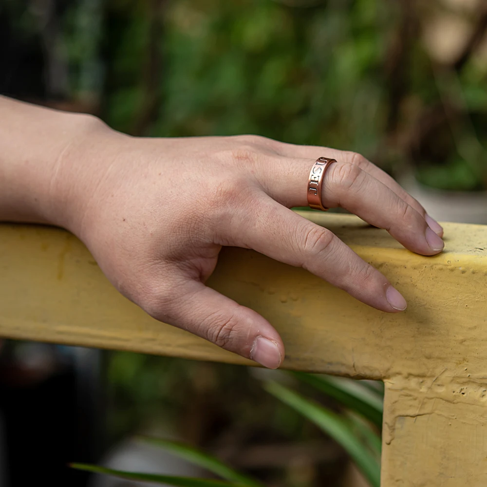 Copper Magnetic JESUS Rings