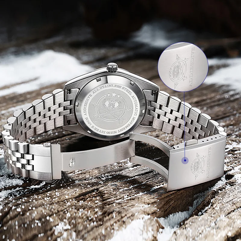 ADDIESDIVE AD2029 Men’s Stainless Steel Watch