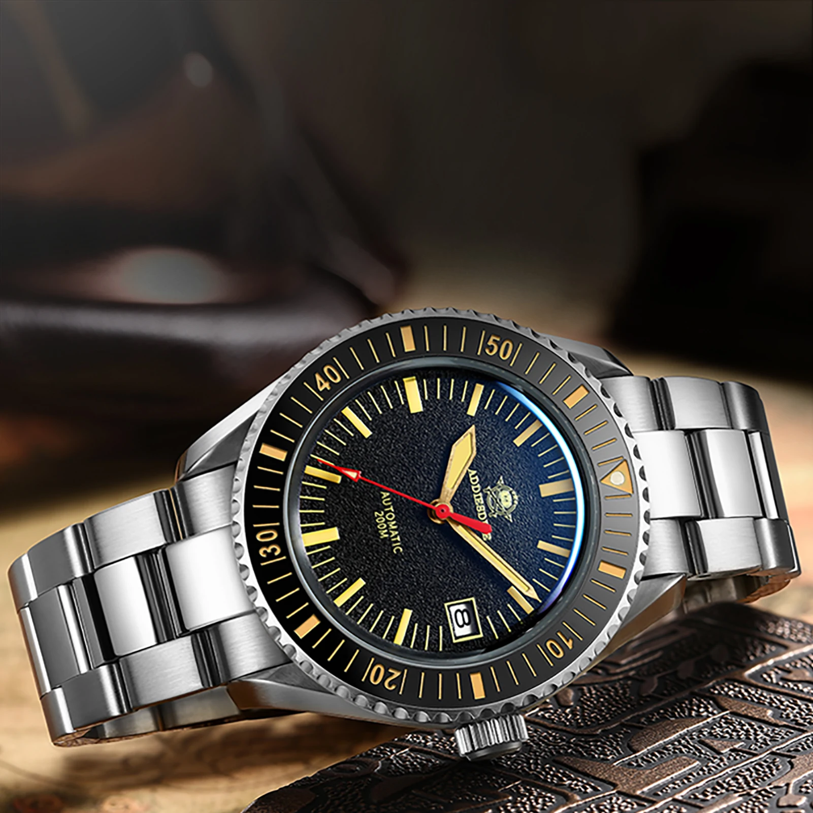 ADDIESDIVE Pot Cover Sapphire Diver Watch