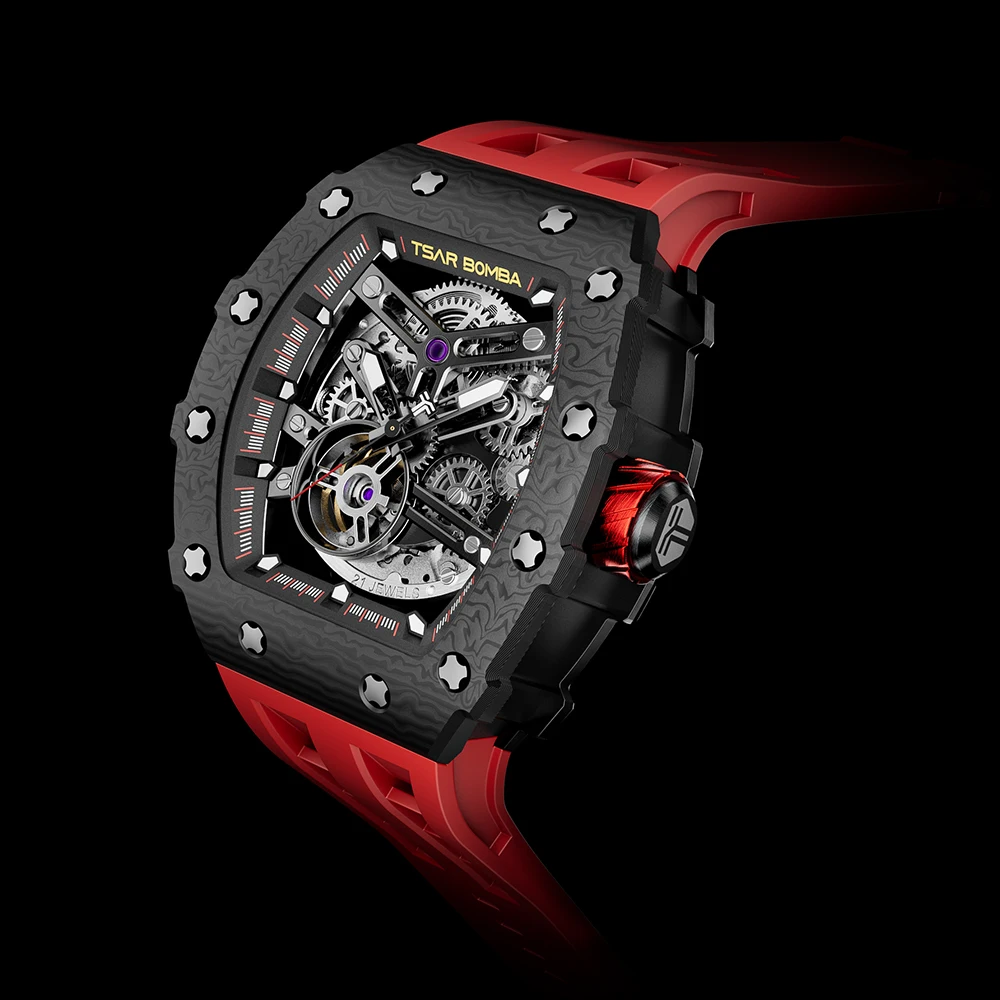 TSAR BOMBA TB8208CF Carbon Fiber Watch
