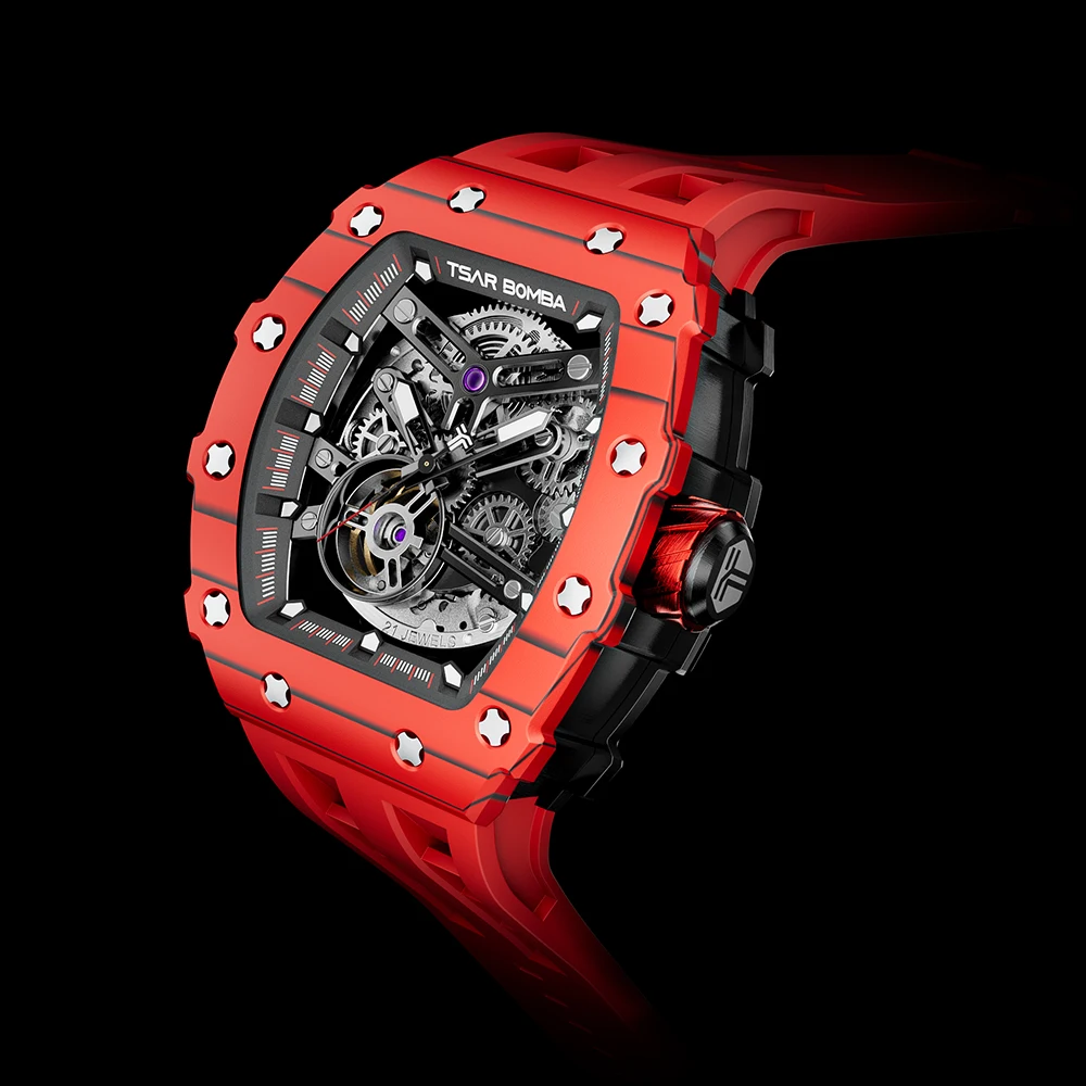 TSAR BOMBA TB8208CF Carbon Fiber Watch