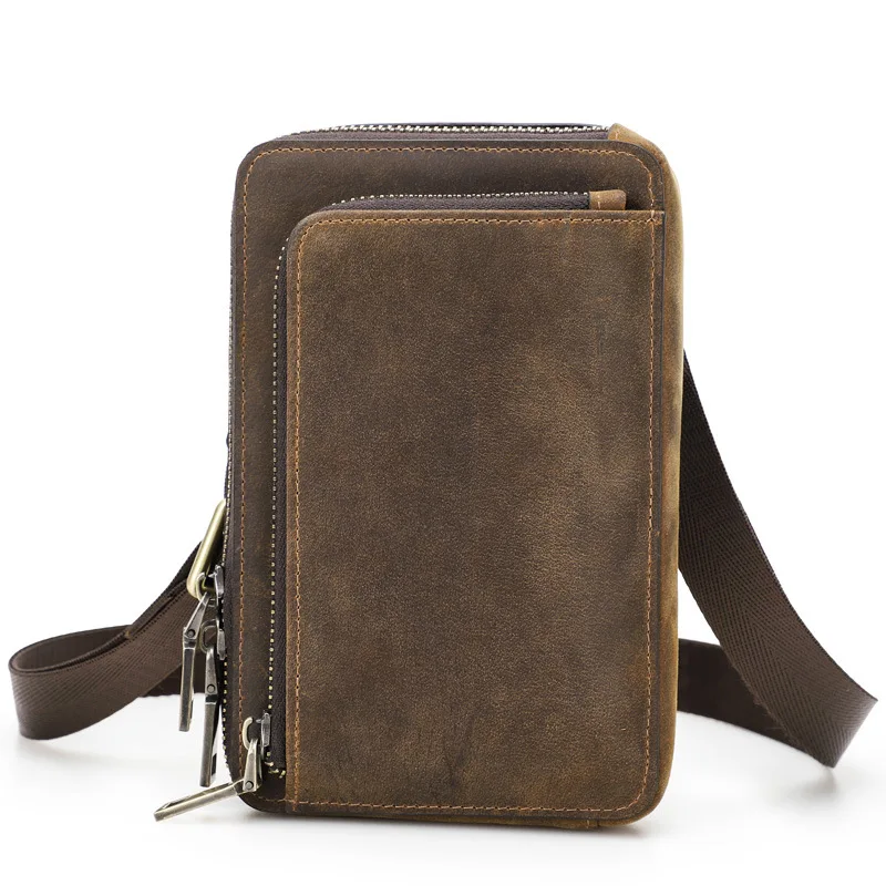 Leather Cell Phone Travel Wallet