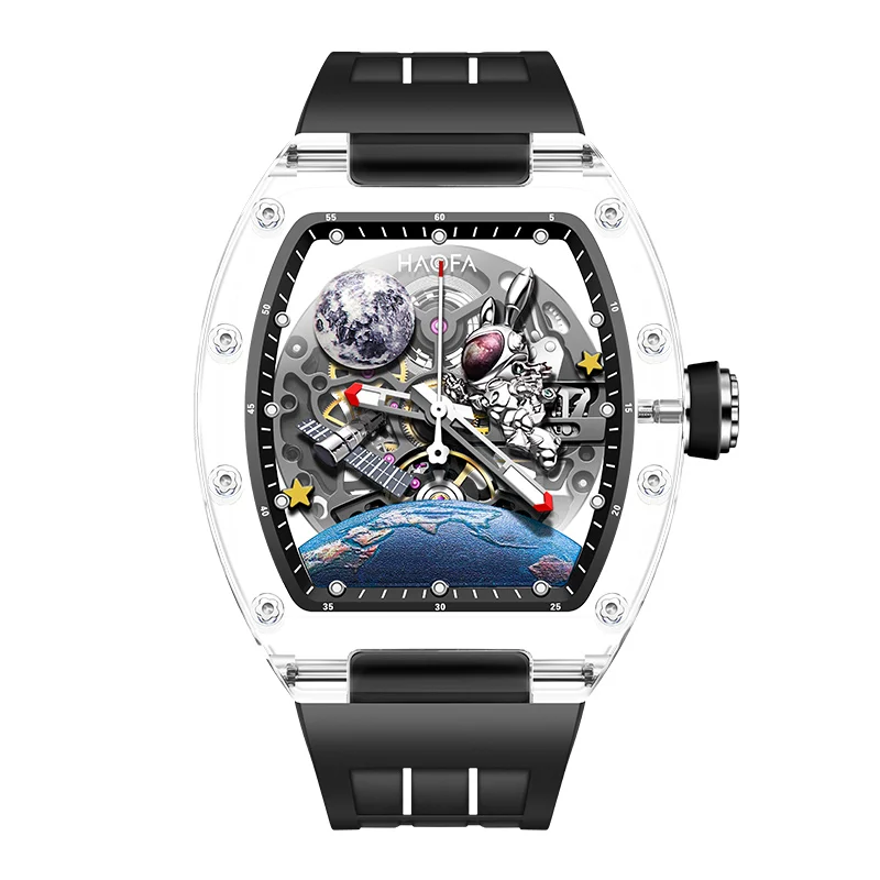Haofa Spaceship Skeleton Mechanical Watch