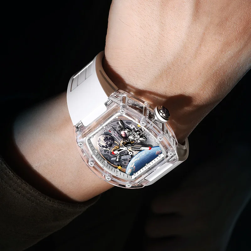 Haofa Spaceship Skeleton Mechanical Watch
