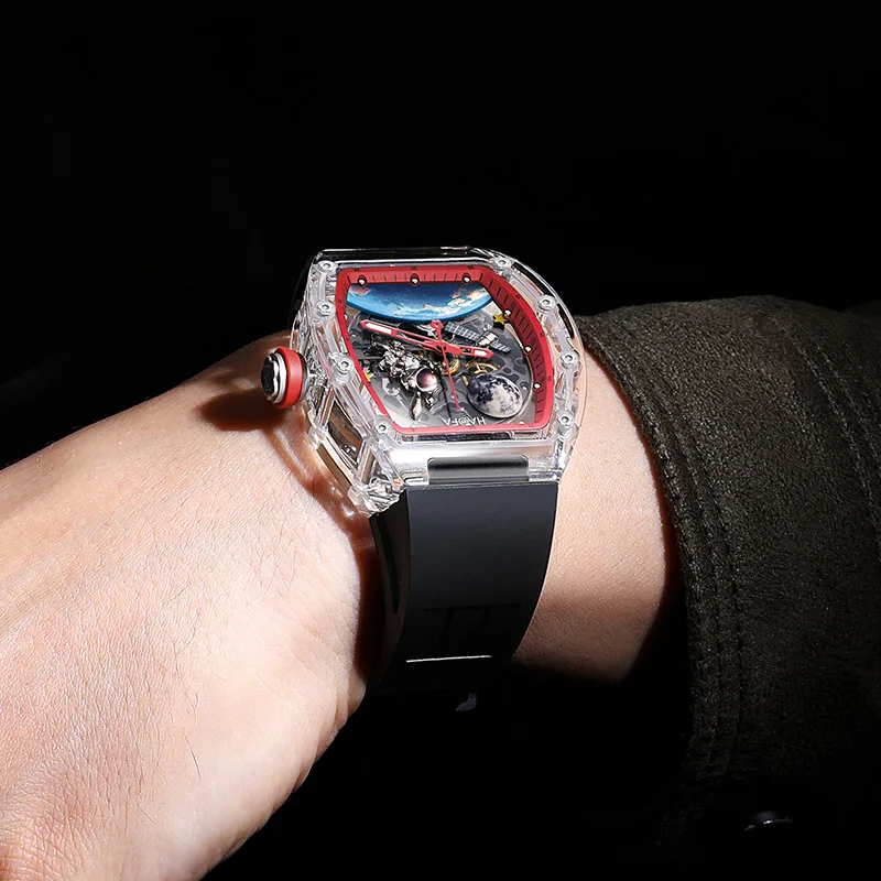 Haofa Spaceship Skeleton Mechanical Watch