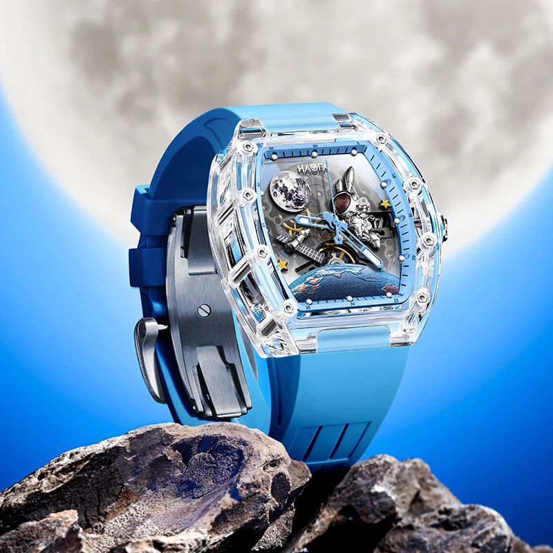 Haofa Spaceship Skeleton Mechanical Watch