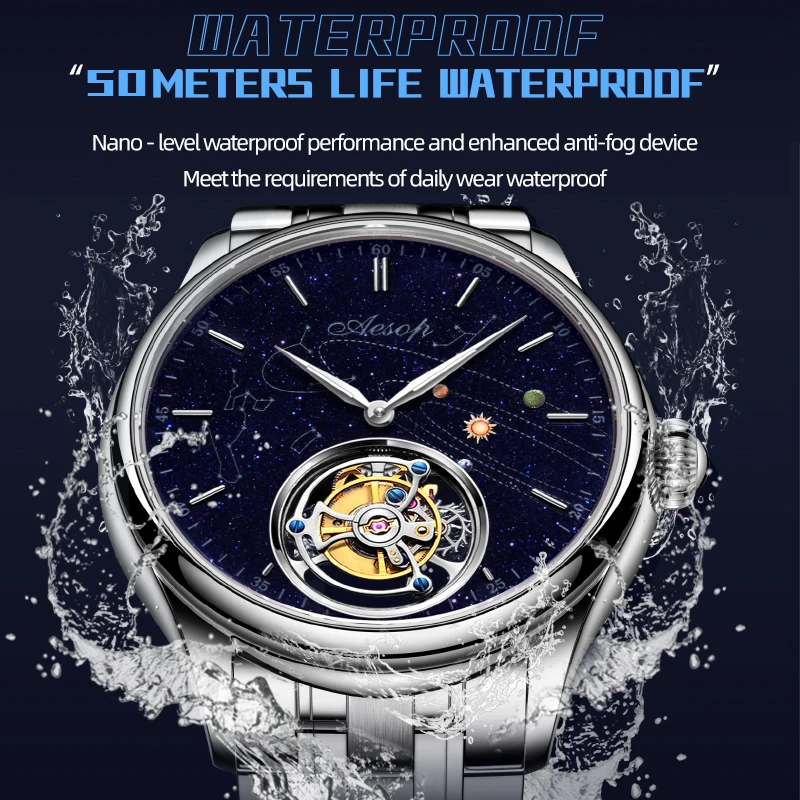 AESOP Starry Sky Bluestone 7025 Tourbillon Watch