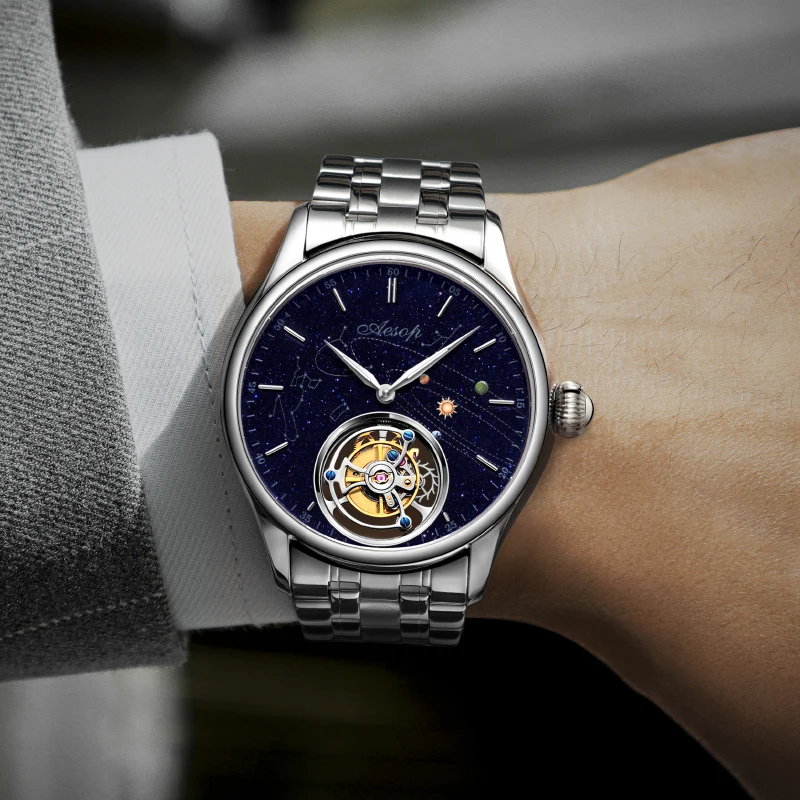 AESOP Starry Sky Bluestone 7025 Tourbillon Watch