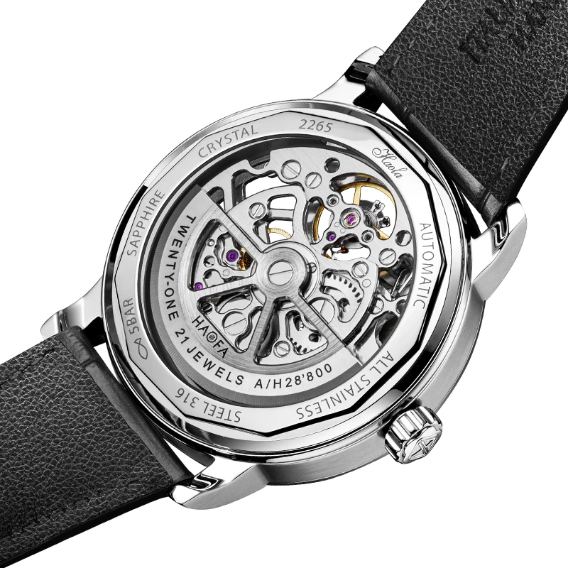 Haofa 3D Lion Skeleton Automatic Mens Watch