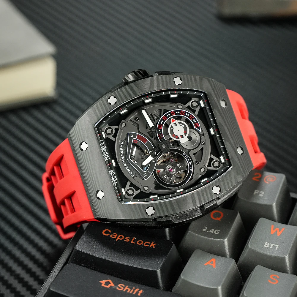 TSAR BOMBA TB8208 Automatic Carbon Fiber Luxury Watch