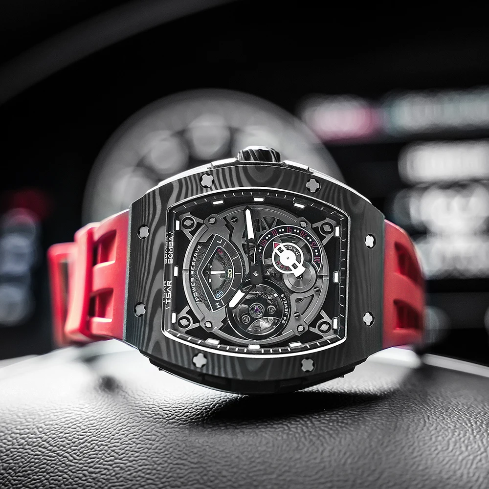 TSAR BOMBA TB8208 Automatic Carbon Fiber Luxury Watch