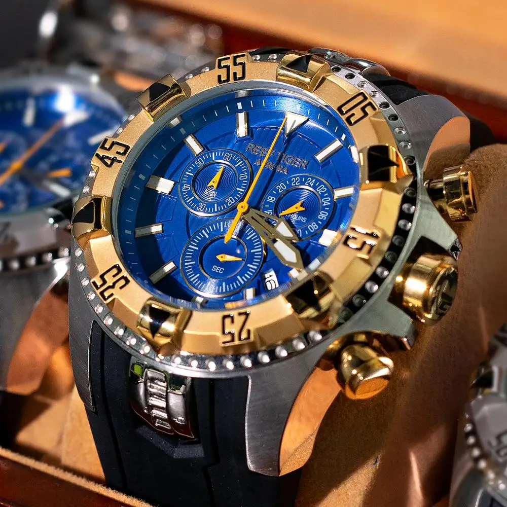 Reef Tiger Aurora Hercules Chrono Watch