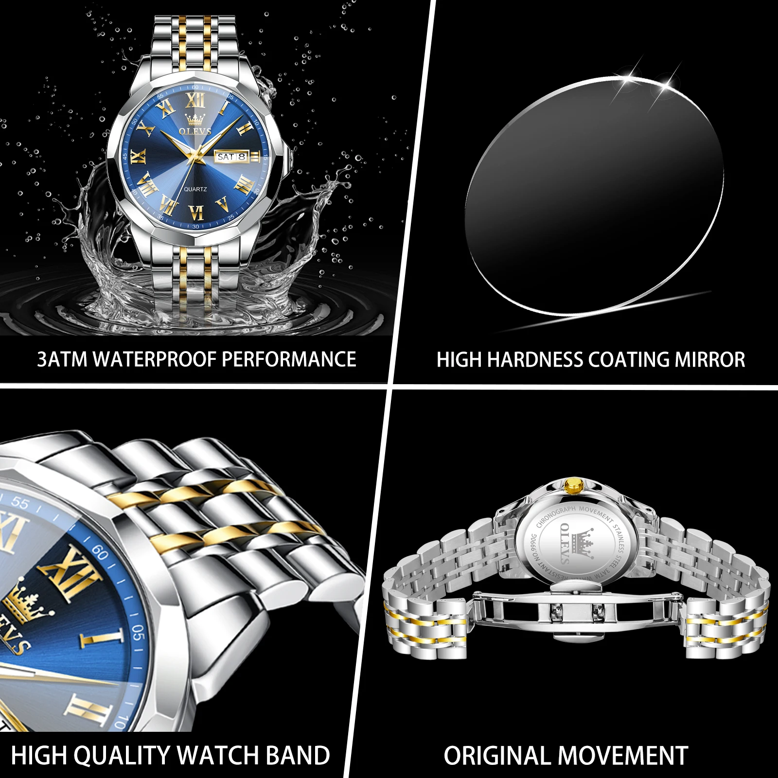 OLEVS 9990 Luxury Watch for Men