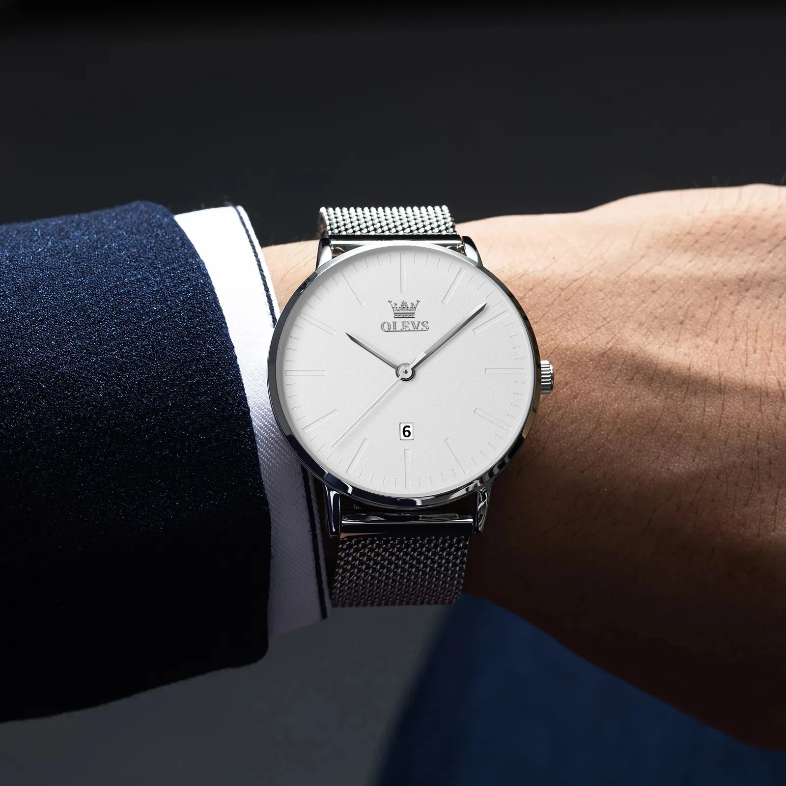 OLEVS Ultra-Thin Quartz Watch for Men