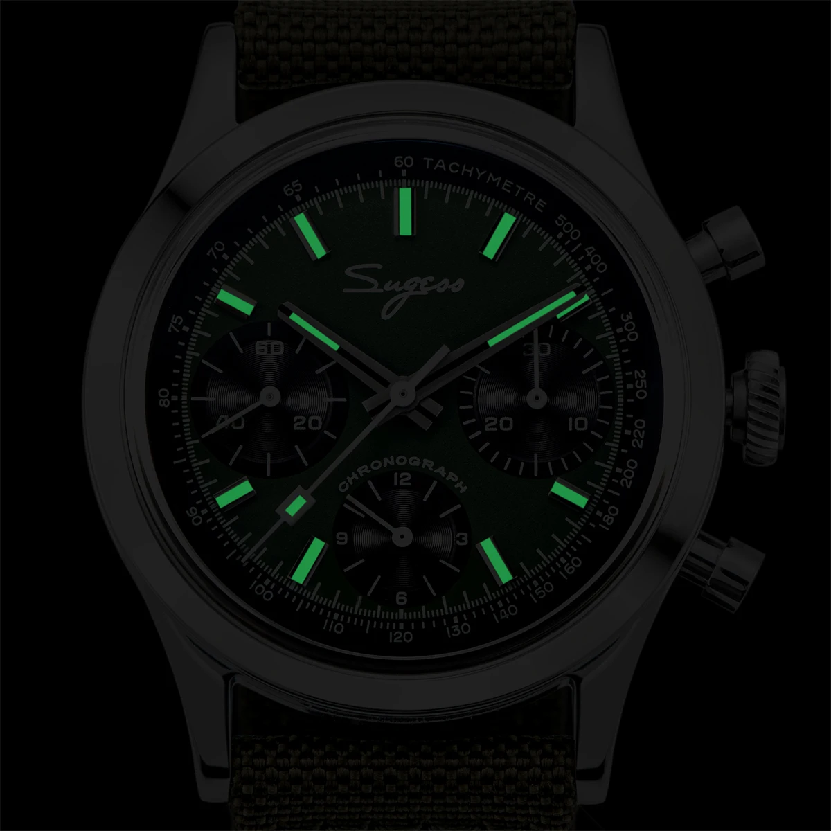 Sugess 38mm Men's Chronograph Watch