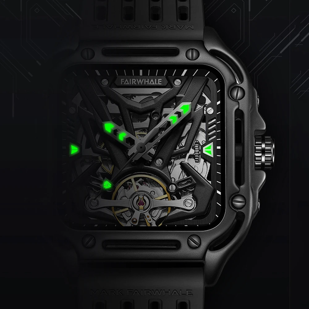 FAIRWHALE FW-6530 Skeleton Tourbillon Watch