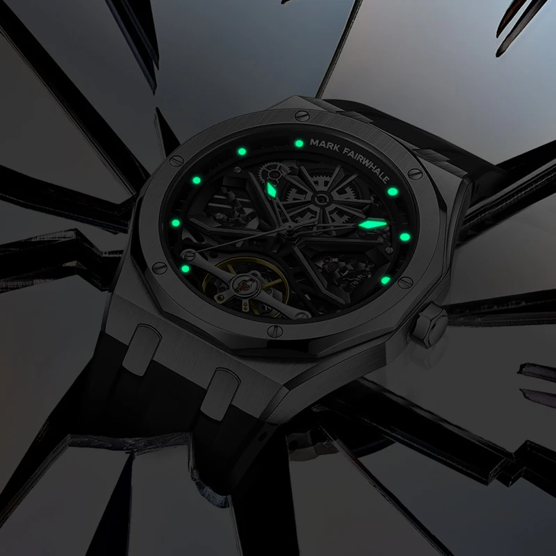 FAIRWHALE FW-6400 Skeleton Mechanical Watch