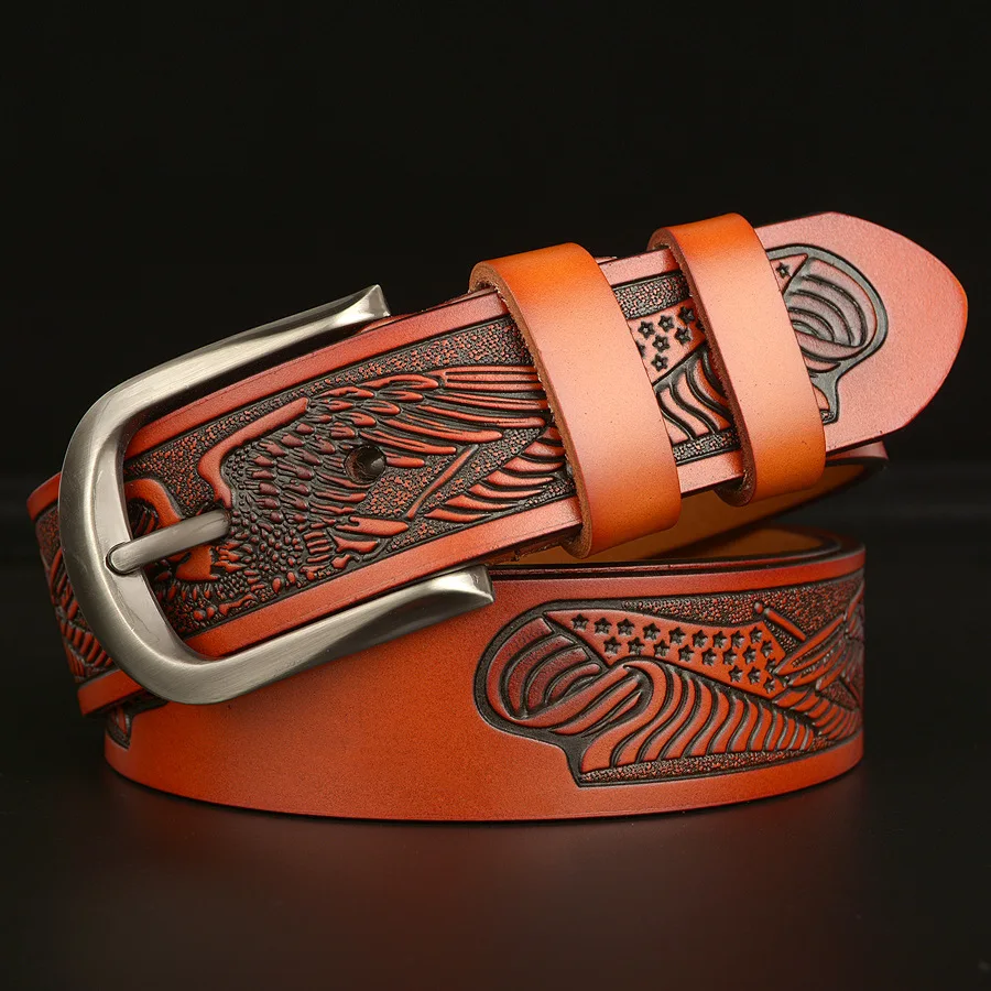 Casual Pin Buckle Mens Leather Belts
