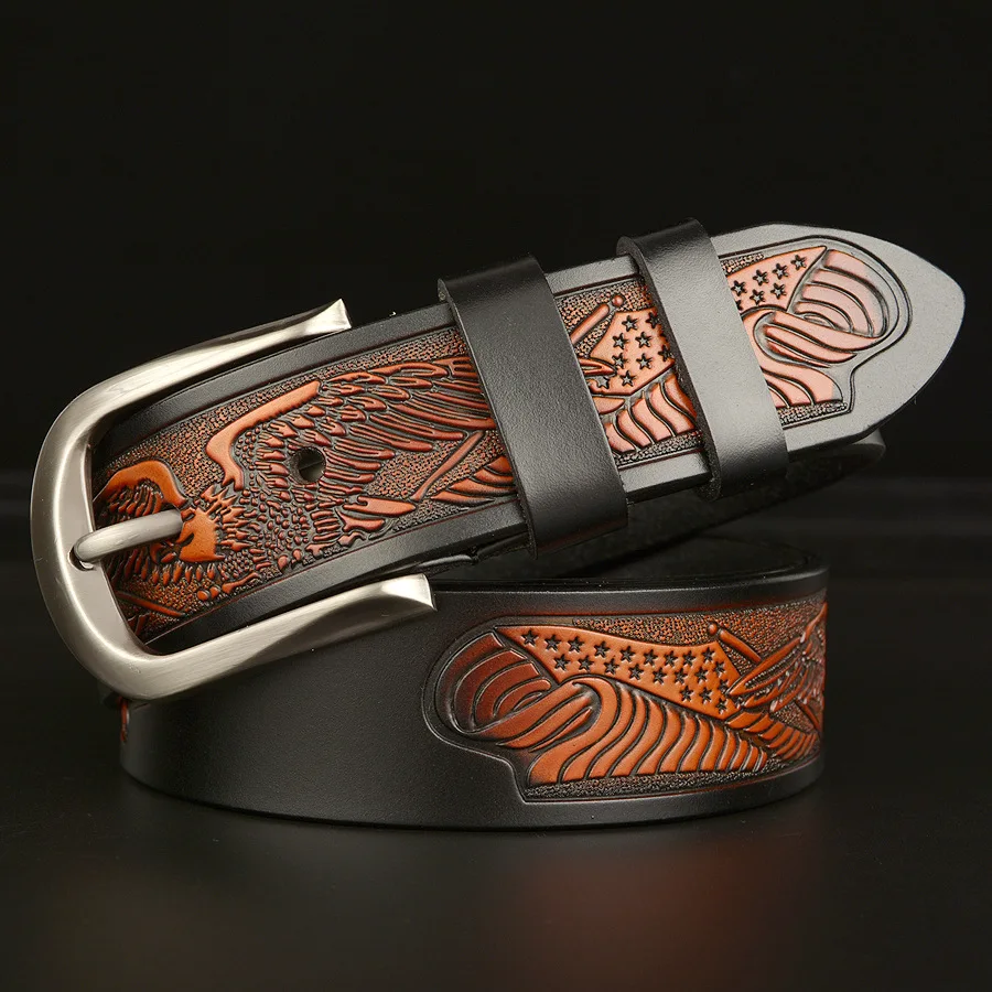 Casual Pin Buckle Mens Leather Belts