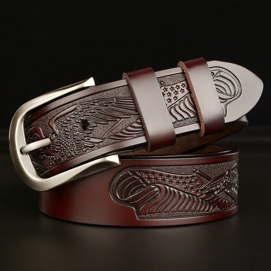 Casual Pin Buckle Mens Leather Belts