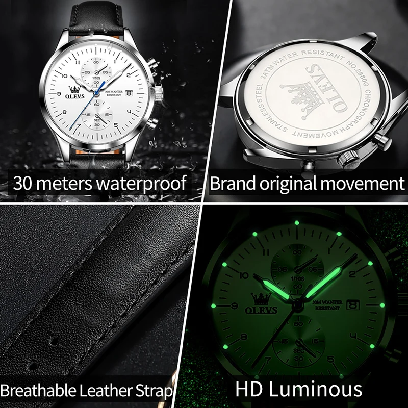 OLEVS 2880 Mens Quartz Business Watch