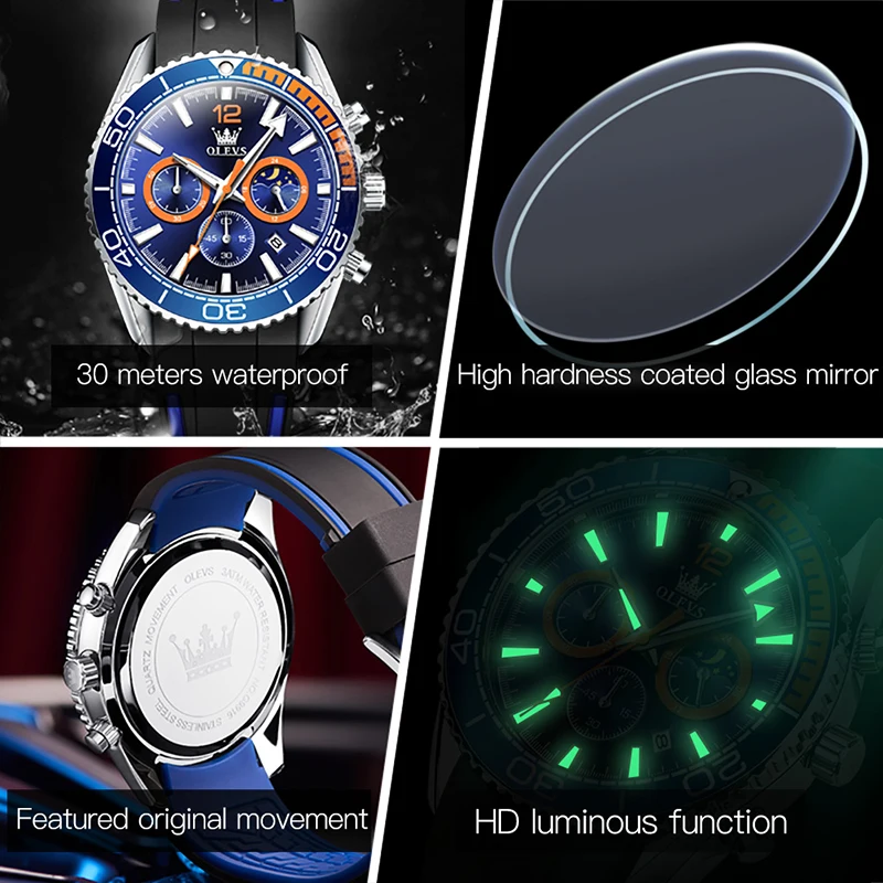 OLEVS Submariner Watch for Men