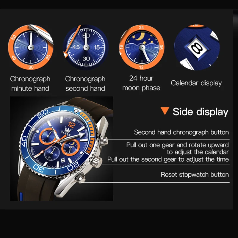 OLEVS Submariner Watch for Men