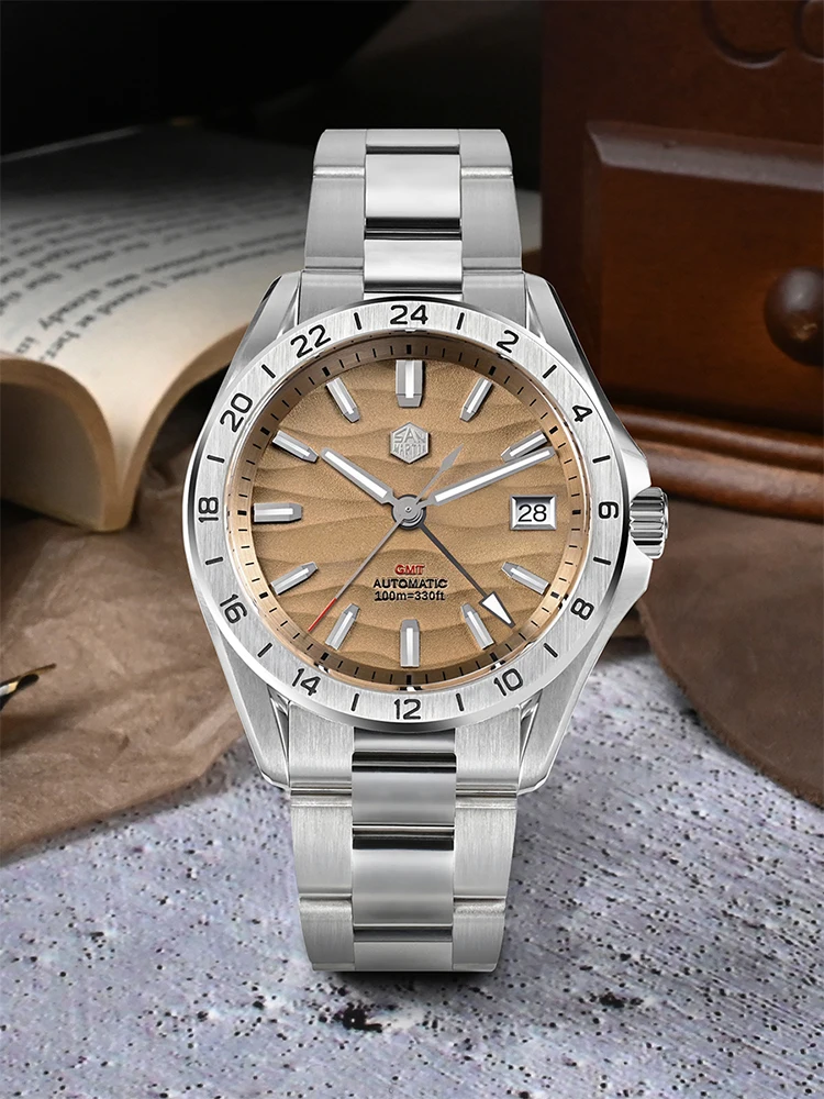 San Martin SN0129 Desert GMT Watches