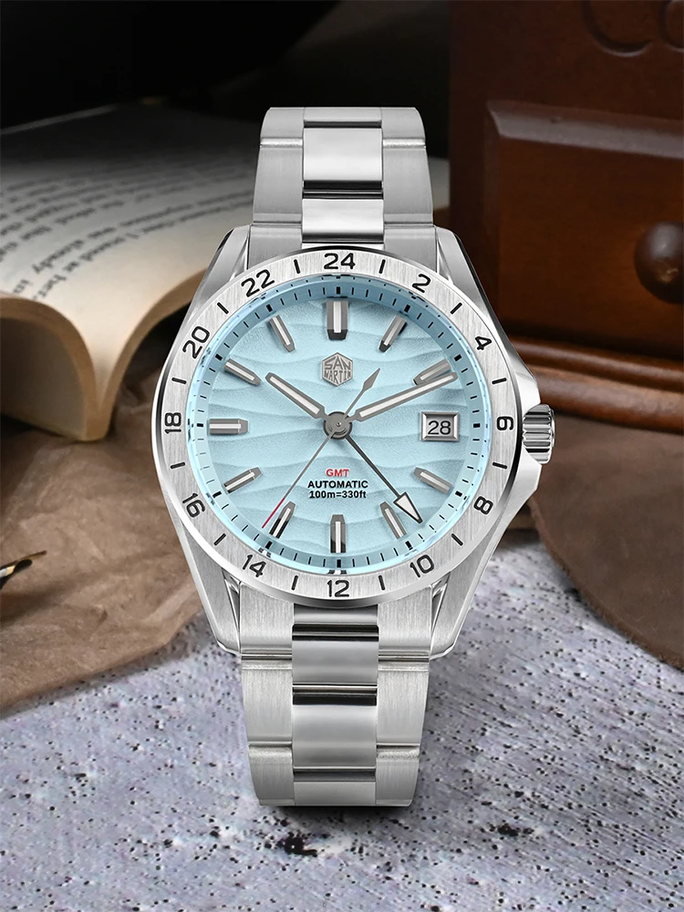 San Martin SN0129 Desert GMT Watches