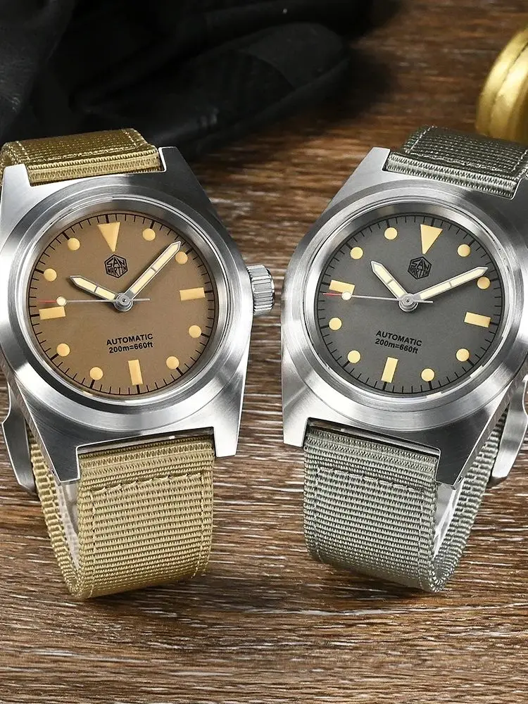 San Martin 38mm Pilot Watch SN0029G