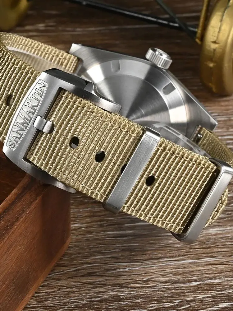 San Martin 38mm Pilot Watch SN0029G