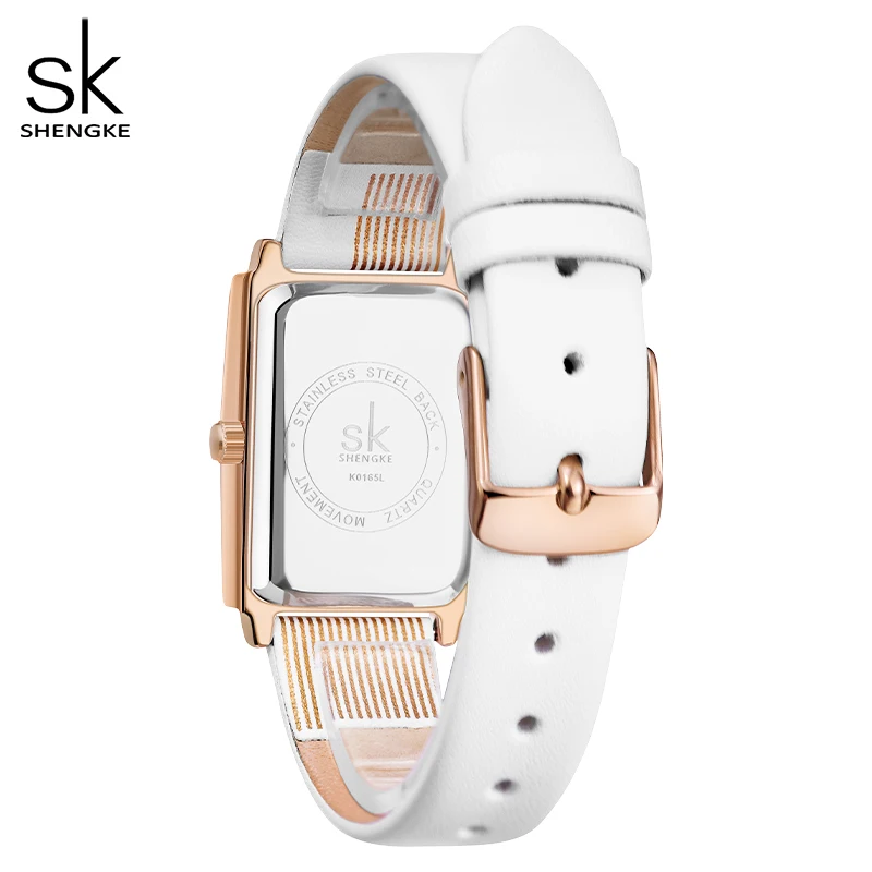 Shengke Rectangle Womens Designer Watch
