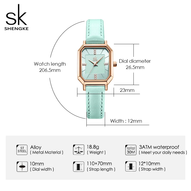 Shengke Elegant Diamond Women's Quartz Watch