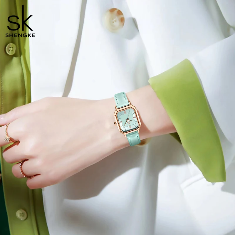 Shengke Elegant Diamond Women's Quartz Watch