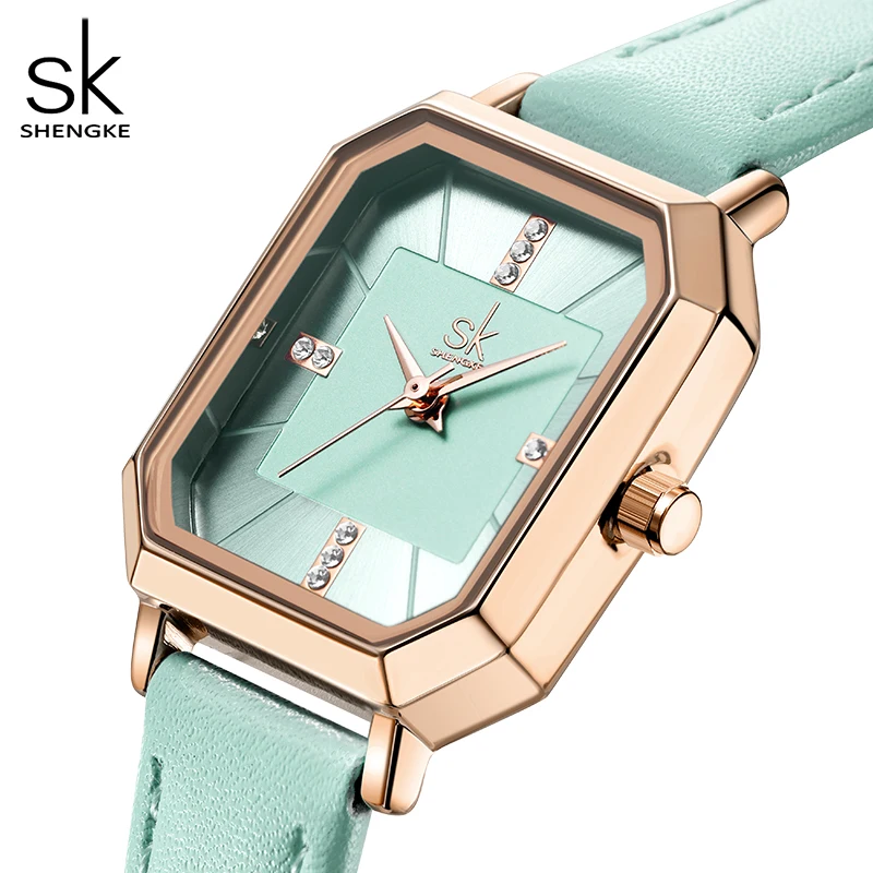 Shengke Elegant Diamond Women's Quartz Watch