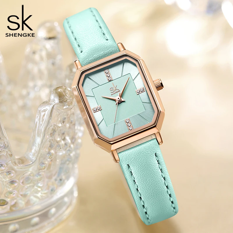 Shengke Elegant Diamond Women's Quartz Watch