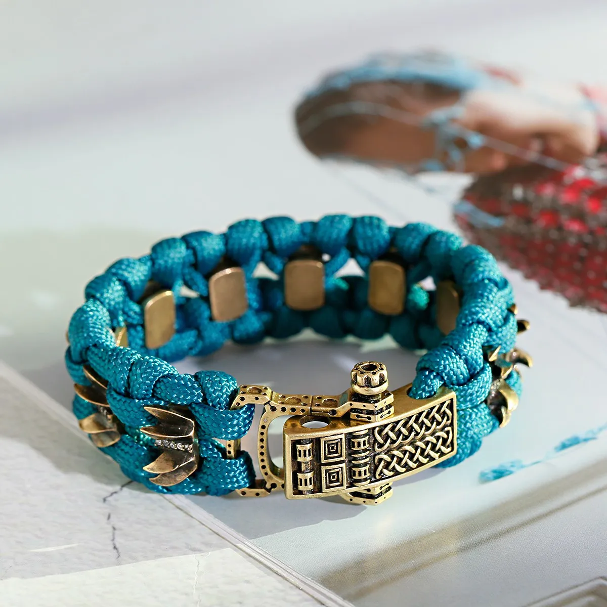 Outdoor Amulet Thick Rope Survival Vintage Bracelet