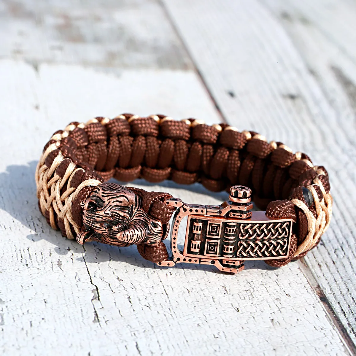 Paracord Rhino Head Shaped Bracelet