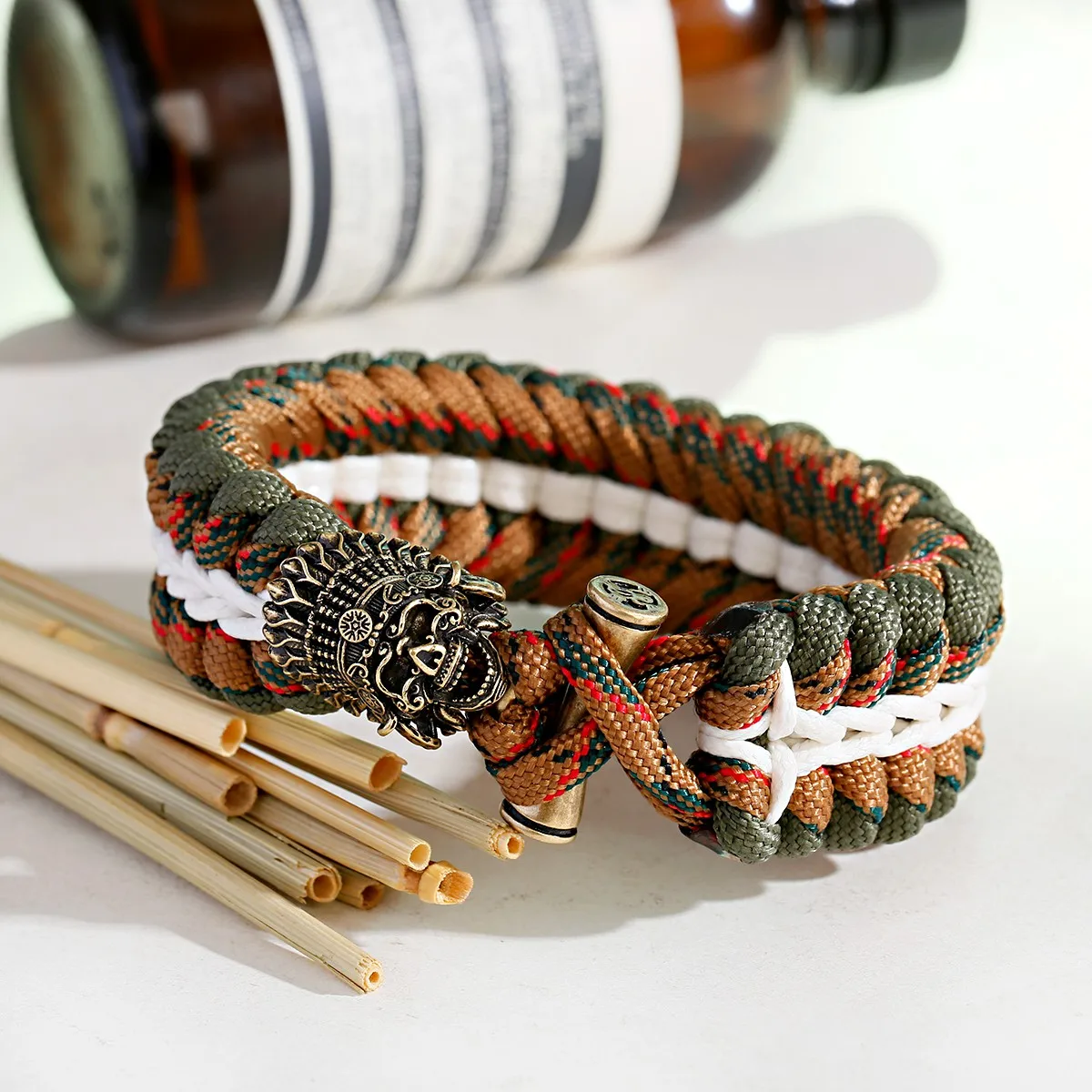 Braided Paracord Mens Antique Bracelets