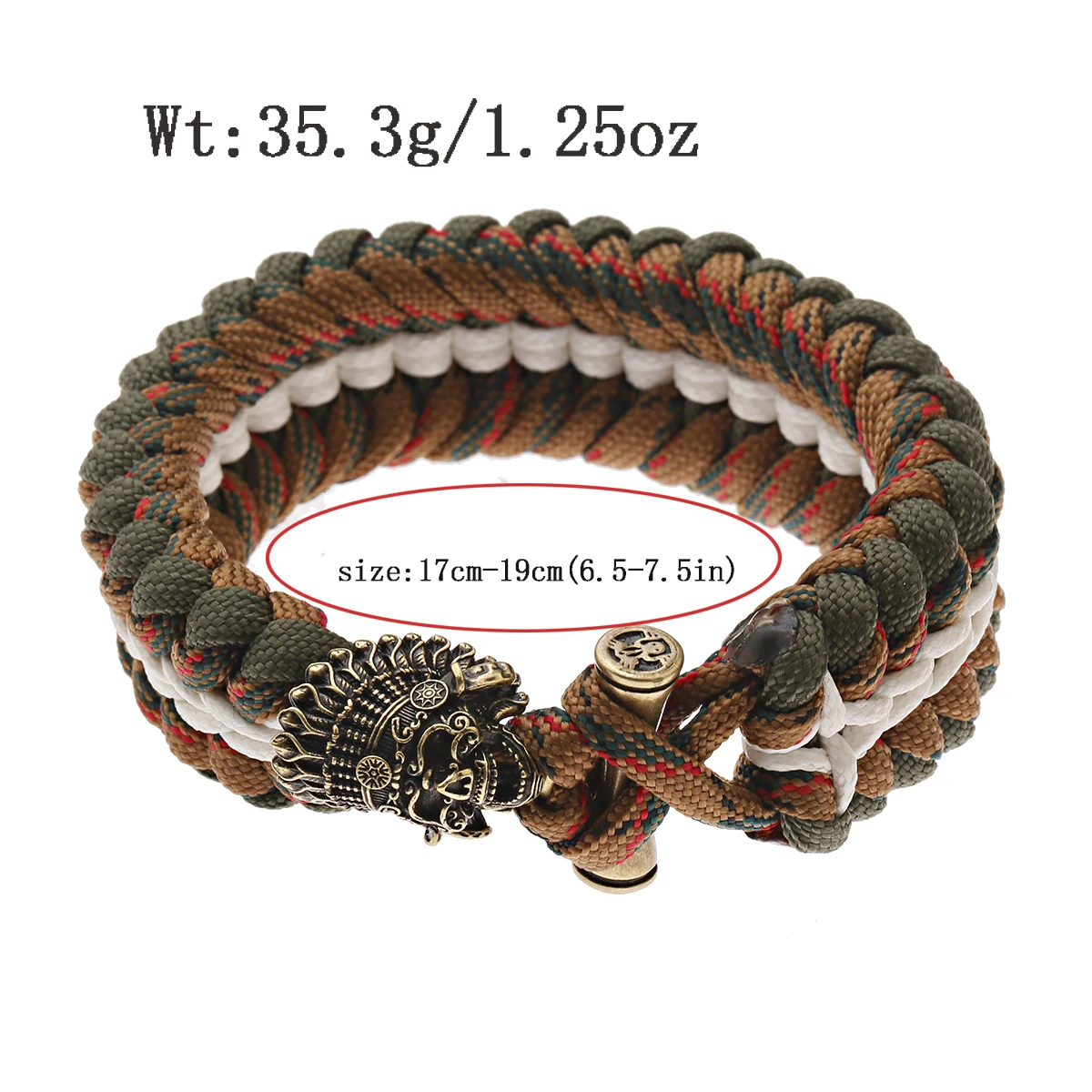 Braided Paracord Mens Antique Bracelets